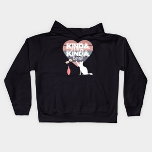 Kinda Classy, Kinda Hood, Cat knocking over a Vase, funny Kids Hoodie